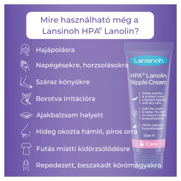 Lansinoh bimbóvédő krém HPA Lanolin 40ml - Új