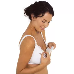 Carriwell Selyem mosható melltartó betét - fehér