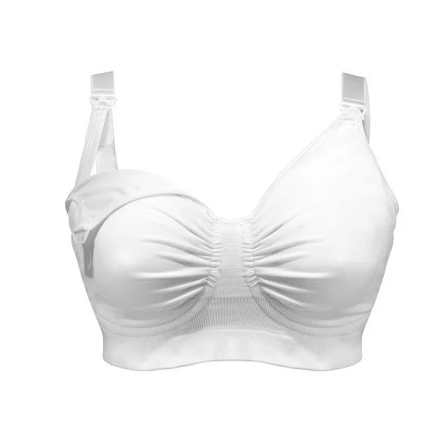 Carriwell Varrásnélküli gélmerevítős szoptatós melltartó M - fehér