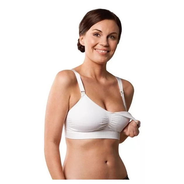 Carriwell Varrásnélküli betétes szoptatós melltartó S - fehér