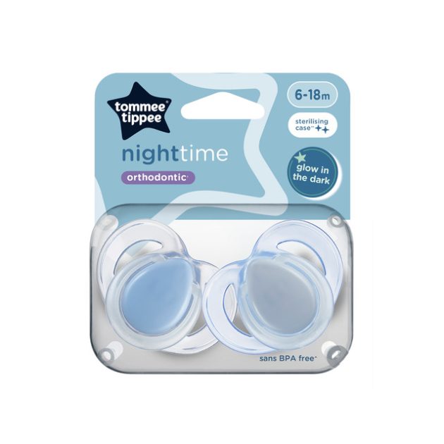 Tommee Tippee Night játszócumi 6-18 hó 2 db