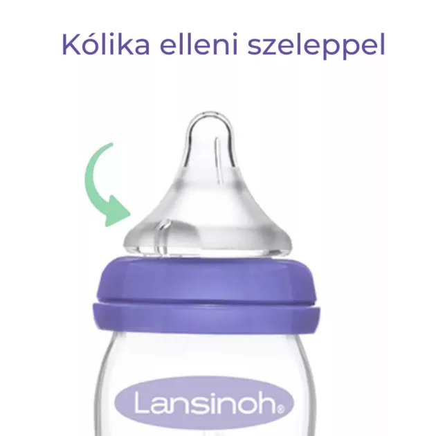 Lansinoh lassú folyású etetőcumi 2db