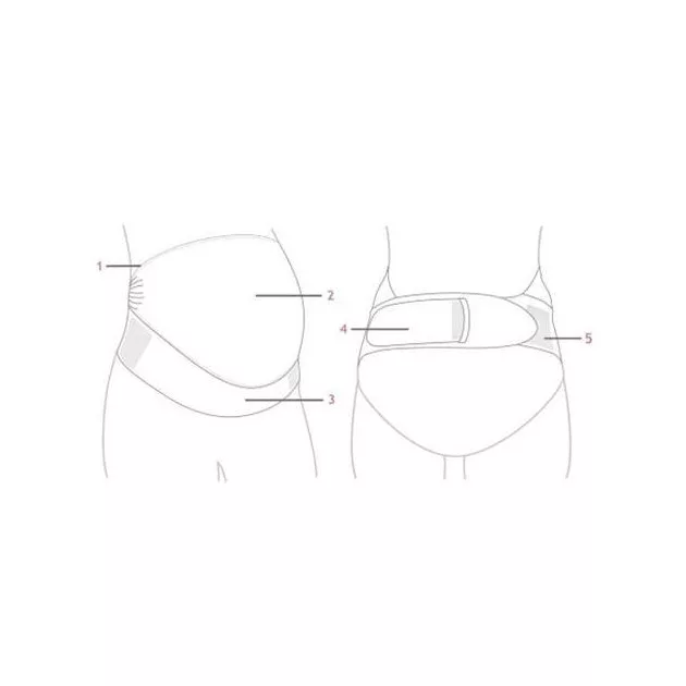 Carriwell Állítható hastartópánt L/XL - fekete