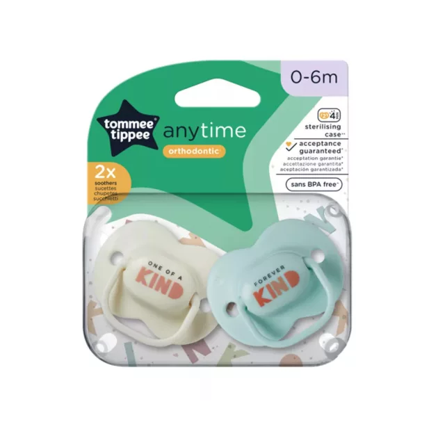 Tommee Tippee Anytime játszócumi 0-6 hó 2 db M