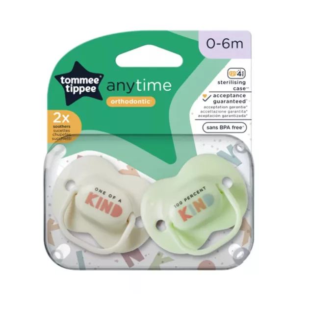 Tommee Tippee Anytime játszócumi 0-6 hó 2 db M