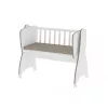 Lorelli First Dreams ringatható bölcső 105x55 - White & Coffee / Fehér & Kávé