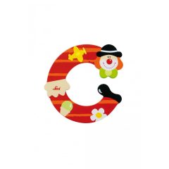 Sevi fa betűk - C - piros Bohóc