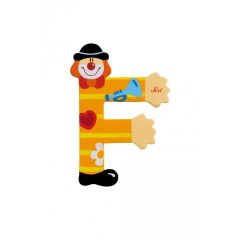 Sevi fa betűk - F - sárga Bohóc