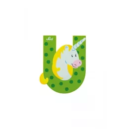 Sevi fa betűk - U - Unikornis zöld