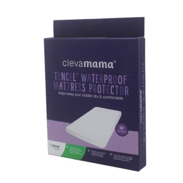 ClevaMama TENCEL® vízálló matracvédő gumis lepedő 60x120 cm