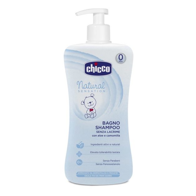 Chicco Natural Sensation könnymentes sampon és fürdető, 500 ml