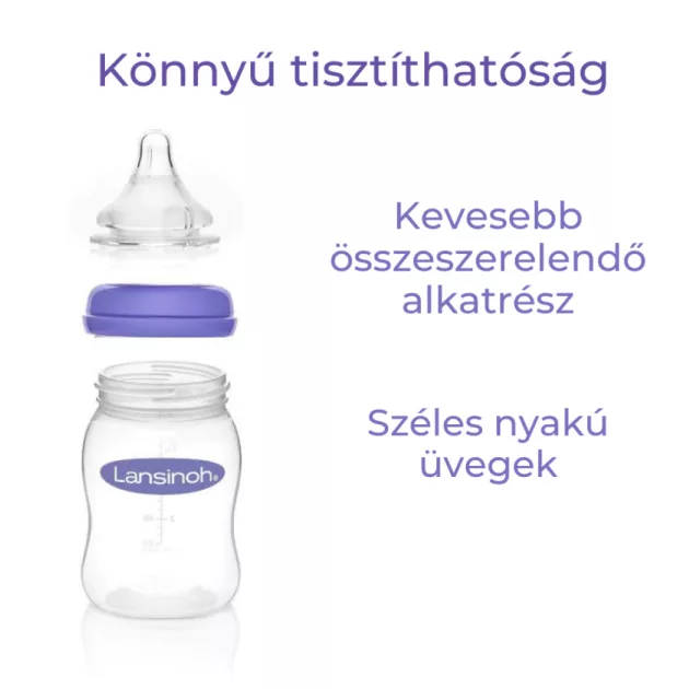 Lansinoh 160ml üveg cumisüveg