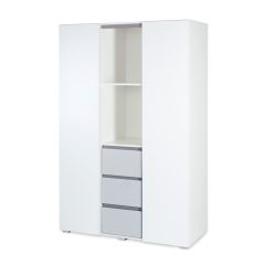   Little Sky Dalia 2 ajtós 3 fiókos szekrény - fehér & szürke