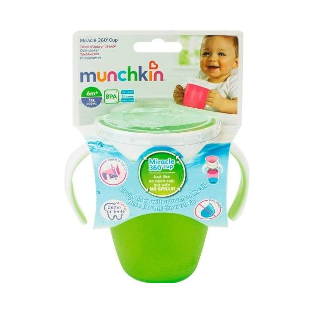 Munchkin Miracle 360 Itatópohár 200ml - zöld