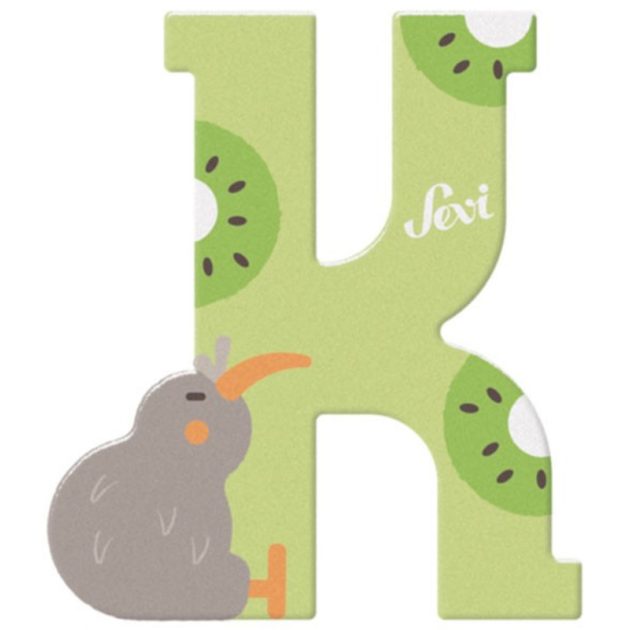 Sevi fa betűk - K - Kiwi zöld