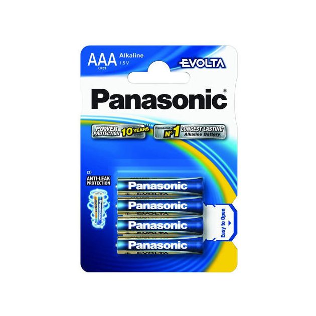 Panasonic Evolta AAA 1,5V vékony ceruza elem 4Darab