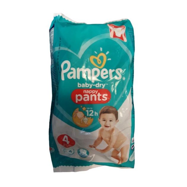 Pampers Baby-Dry Nappy Pants 4 pelenka 9-15kg 4db - 18-as csomag