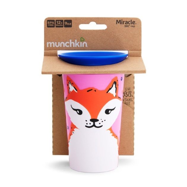 Munchkin Miracle 360 itatópohár 266ml - Wild Love Fox
