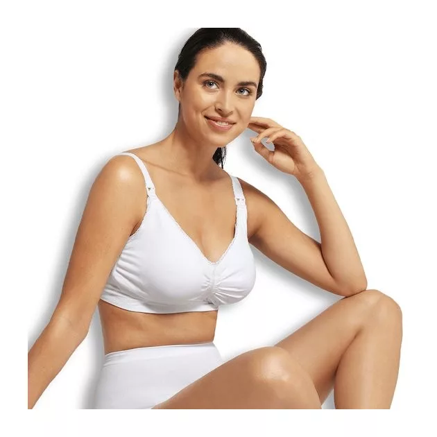 Carriwell Gélmerevítős betétes szoptatós melltartó XL - fehér