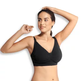   Carriwell Gélmerevítős betétes szoptatós melltartó M - fekete