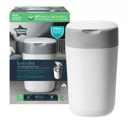   Tommee Tippee Sangenic TEC pelenkacsomagoló vödör fehér M