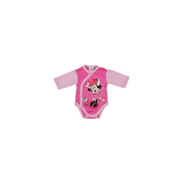 Asti Disney Minnie virágos hosszú ujjú baba body rózsaszín 50