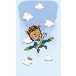   Best4Baby Maci repülőn kisfiú fényáteresztő, muszlin babafüggöny - BOMBA ÁR!