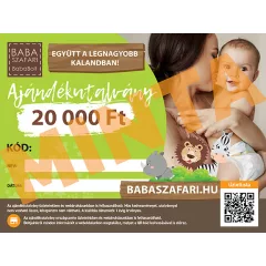 Babaszafari online ajándékutalvány 20.000 Ft értékben