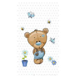   Best4Baby Maci kisfiú kék pöttyös dekor babafüggöny - BOMBA ÁR!