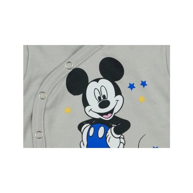 Asti Disney Mickey hosszú ujjú baba body melír 56