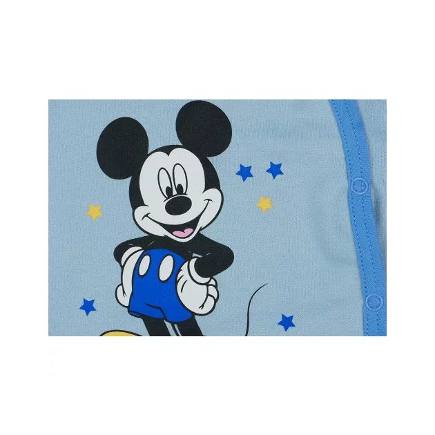 Asti Disney Mickey belül bolyhos hosszú ujjú rugdalózó v kék 50