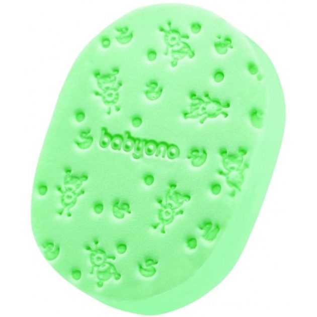BabyOno babafürdető szivacs puha zöld 063/01