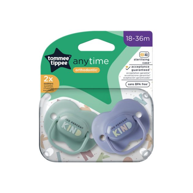 Tommee Tippee Anytime játszócumi 18-36 hó (2db)