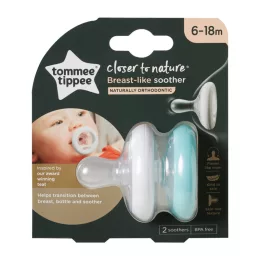 Tommee Tippee Anyamell formájú nyugtatócumi 6-18 hó 2db