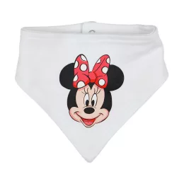   Asti Háromszög alakú baba nyálkendő Minnie mintával - fehér