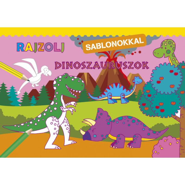 Napraforgó Rajzolj sablonokkal - Dinoszauruszok