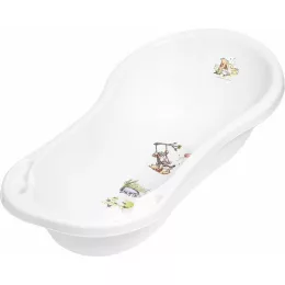   Lorelli Disney mintás piskóta kád leeresztő dugóval 100cm - Micimackó / fehér ÚJ