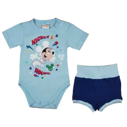 Asti 2 részes rövidnadrágos kisfiú nyári szett kék 68