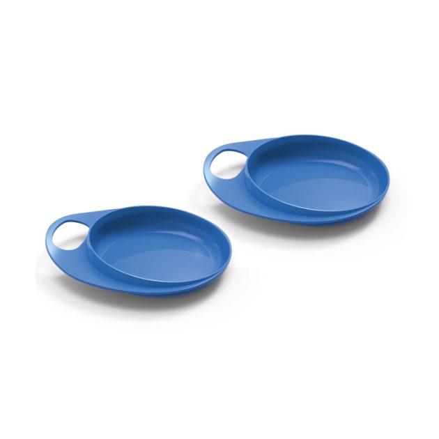 Nuvita EasyEating tányér 2db - blue - 8451