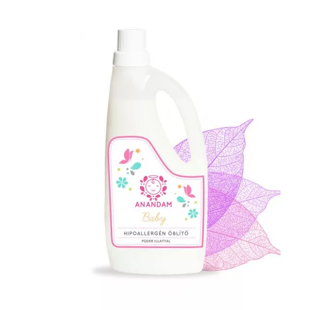 ANANDAM Baby Hypoallergén öblítő - púder illattal 3hó+ 1l