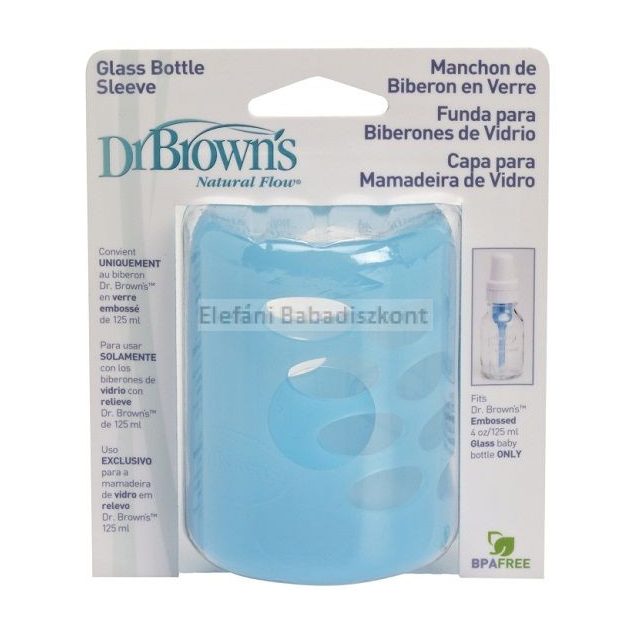 Dr Brown's Szilikon cumisüvegvédő #125ml Kék