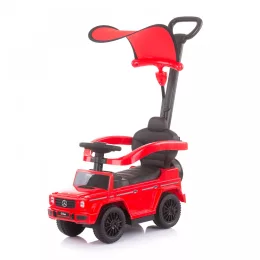   Chipolino Mercedes Benz G350 bébitaxi tolókarral és kupolával - Piros