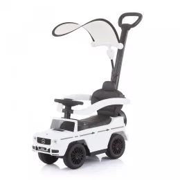   Chipolino Mercedes Benz G350 bébitaxi tolókarral és kupolával - Fehér