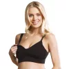 Carriwell Varrásnélküli gélmerevítős szoptatós melltartó S - fekete
