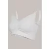 Carriwell Organikus pamut Varrásnélküli betétes szoptatós melltartó S - fehér