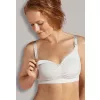 Carriwell Organikus pamut Varrásnélküli betétes szoptatós melltartó S - fehér