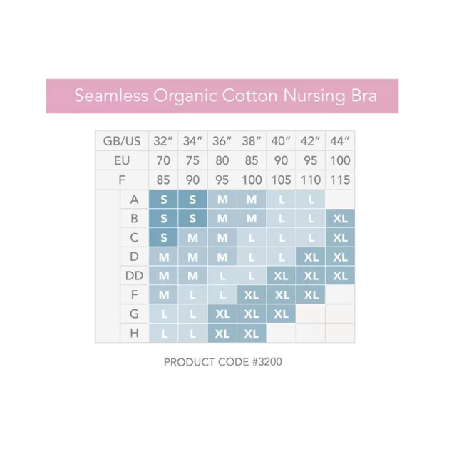 Carriwell Organikus pamut Varrásnélküli betétes szoptatós melltartó S - fehér