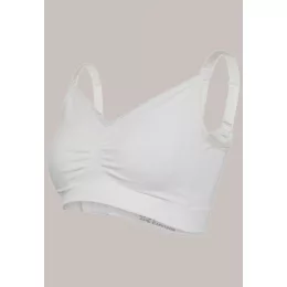   Carriwell Organikus pamut Varrásnélküli betétes szoptatós melltartó L - fehér