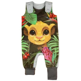   Asti Baba pamut kertésznadrág Oroszlánkirály mintával 2:1-ben méret melír 68