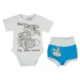   Asti 2 részes baba szett Thumper nyuszi mintával kék/fehér 56